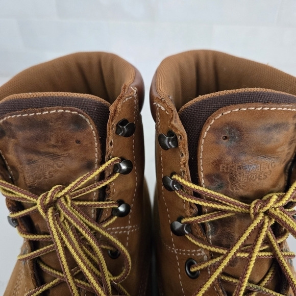Red Wings Vintage Y2K 1421 Suede Leather Lace-Up Work Boots Camel Tan Size 9 Men - Picture 12 of 12